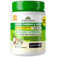 Nature's Nutrition Super Greens & Reds Protein Coconut & Vanilla